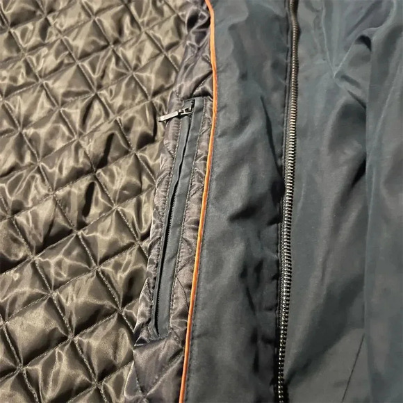 Dockers Men's Utility Jacket Navy Blue Size L Mid-Length Casual Zip-Up - Picture 6 of 15